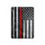 W3687 Firefighter Thin Red Line American Flag Tablet Hard Case For iPad Air (2022, 2020), Air 11 (2024), Pro 11 (2022)