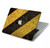 W2231 Yellow and Black Line Hazard Striped Hard Case Cover For MacBook Air 13″ (2022,2024) - A2681, A3113