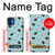 W3860 Coconut Dot Pattern Hard Case and Leather Flip Case For iPhone 12 mini