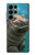 W3871 Cute Baby Hippo Hippopotamus Hard Case and Leather Flip Case For Samsung Galaxy S22 Ultra