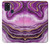 W3896 Purple Marble Gold Streaks Hard Case and Leather Flip Case For Samsung Galaxy A21s