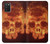 W3881 Fire Skull Hard Case and Leather Flip Case For Samsung Galaxy A03S