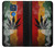 W3890 Reggae Rasta Flag Smoke Hard Case and Leather Flip Case For Motorola Moto G Play (2021)