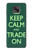 W3862 Keep Calm and Trade On Hard Case and Leather Flip Case For Motorola Moto G Power (2021)