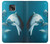 W3878 Dolphin Hard Case and Leather Flip Case For Motorola Moto G Power (2021)