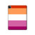 W3887 Lesbian Pride Flag Tablet Hard Case For iPad Pro 12.9 (2022, 2021, 2020, 2018), Air 13 (2024)