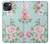 W3494 Vintage Rose Polka Dot Hard Case and Leather Flip Case For iPhone 14