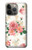 W1859 Rose Pattern Hard Case and Leather Flip Case For iPhone 14 Pro