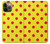 W3526 Red Spot Polka Dot Hard Case and Leather Flip Case For iPhone 14 Pro