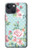 W3494 Vintage Rose Polka Dot Hard Case and Leather Flip Case For iPhone 14 Plus