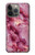 W3052 Pink Marble Graphic Printed Hard Case and Leather Flip Case For iPhone 14 Pro Max