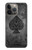 W3446 Black Ace Spade Hard Case and Leather Flip Case For iPhone 14 Pro Max