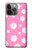 W3500 Pink Floral Pattern Hard Case and Leather Flip Case For iPhone 14 Pro Max