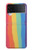 W3799 Cute Vertical Watercolor Rainbow Hard Case For Samsung Galaxy Z Flip 4