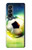 W3844 Glowing Football Soccer Ball Hard Case For Samsung Galaxy Z Fold 4