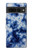 S3439 Fabric Indigo Tie Dye Case For Google Pixel 7 Pro