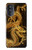 W2804 Chinese Gold Dragon Printed Hard Case and Leather Flip Case For Motorola Moto G52, G82 5G