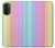 W3849 Colorful Vertical Colors Hard Case and Leather Flip Case For Motorola Moto G52, G82 5G