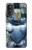 W3864 Medieval Templar Heavy Armor Knight Hard Case and Leather Flip Case For Motorola Moto G52, G82 5G