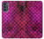 W3051 Pink Mermaid Fish Scale Hard Case and Leather Flip Case For Motorola Moto G62 5G