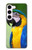 W3888 Macaw Face Bird Hard Case and Leather Flip Case For Samsung Galaxy S23