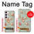 W3910 Vintage Rose Hard Case and Leather Flip Case For Samsung Galaxy S23