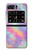 W3706 Pastel Rainbow Galaxy Pink Sky Hard Case and Leather Flip Case For Motorola Moto Razr 2022