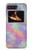 W3706 Pastel Rainbow Galaxy Pink Sky Hard Case and Leather Flip Case For Motorola Moto Razr 2022