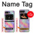 W3706 Pastel Rainbow Galaxy Pink Sky Hard Case and Leather Flip Case For Motorola Moto Razr 2022