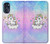 W3256 Cute Unicorn Cartoon Hard Case and Leather Flip Case For Motorola Moto G 5G (2023)