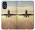 W3837 Airplane Take off Sunrise Hard Case and Leather Flip Case For Motorola Moto G 5G (2023)