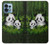 W2441 Panda Family Bamboo Forest Hard Case and Leather Flip Case For Motorola Edge+ (2023), X40, X40 Pro, Edge 40 Pro