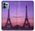 W3447 Eiffel Paris Sunset Hard Case and Leather Flip Case For Motorola Edge+ (2023), X40, X40 Pro, Edge 40 Pro