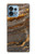 W3886 Gray Marble Rock Hard Case and Leather Flip Case For Motorola Edge+ (2023), X40, X40 Pro, Edge 40 Pro