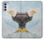 W3843 Bald Eagle On Ice Hard Case and Leather Flip Case For Motorola Moto G42