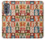 W2854 Cute Xmas Pattern Hard Case and Leather Flip Case For Motorola Edge (2022)