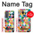 W3049 Triangles Vibrant Colors Hard Case and Leather Flip Case For Motorola Edge (2022)