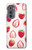 W3481 Strawberry Hard Case and Leather Flip Case For Motorola Edge (2022)