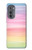 W3507 Colorful Rainbow Pastel Hard Case and Leather Flip Case For Motorola Edge (2022)