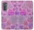 W3710 Pink Love Heart Hard Case and Leather Flip Case For Motorola Edge (2022)