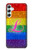 W2900 Rainbow LGBT Lesbian Pride Flag Hard Case and Leather Flip Case For Samsung Galaxy A34 5G