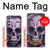 W3582 Purple Sugar Skull Hard Case and Leather Flip Case For Samsung Galaxy A54 5G