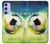 W3844 Glowing Football Soccer Ball Hard Case and Leather Flip Case For Samsung Galaxy A54 5G