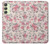 W3095 Vintage Rose Pattern Hard Case and Leather Flip Case For Samsung Galaxy A24 4G