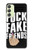 W3598 Middle Finger Fuck Fake Friend Hard Case and Leather Flip Case For Samsung Galaxy A24 4G