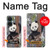 W3793 Cute Baby Panda Snow Painting Hard Case and Leather Flip Case For OnePlus Nord CE 3 Lite, Nord N30 5G