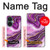 W3896 Purple Marble Gold Streaks Hard Case and Leather Flip Case For OnePlus Nord CE 3 Lite, Nord N30 5G