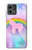 W3070 Rainbow Unicorn Pastel Sky Hard Case and Leather Flip Case For Motorola Moto G Stylus 5G (2023)