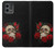 W3753 Dark Gothic Goth Skull Roses Hard Case and Leather Flip Case For Motorola Moto G Stylus 5G (2023)