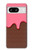 W3754 Strawberry Ice Cream Cone Hard Case and Leather Flip Case For Google Pixel 8